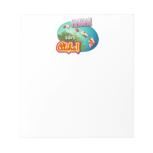 Hawaii zegt Aloha! Notitieblok (Voorkant)