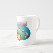 Hawaii zegt Aloha! Porselein Kop (Voorkant rechts)