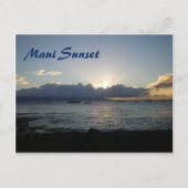 Hawaii-zonsondergang Briefkaart (Voorkant)