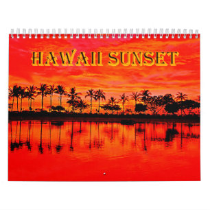 Hawaii zonsondergang kalender