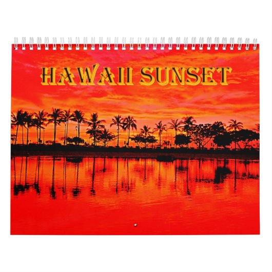 Hawaii zonsondergang kalender (Hoes)