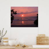 Hawaii Zonsondergang Poster (Keuken)