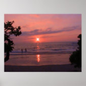 Hawaii Zonsondergang Poster (Voorkant)