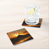 Hawaii-zonsopgang op het strand onderzetter (Insitu)