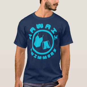 Hawaii zwemmers lichtblauw T-shirt