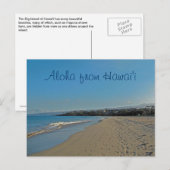Hawaiia Beach Uitzicht Briefkaart (Voorkant / Achterkant)