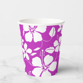 HAWAIIAAANSE HULA (HIBISCUS) BES PAPIEREN BEKERS