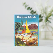 Hawaiiaans avontuur Post Kaart (Staand voorkant)