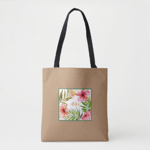 Hawaiiaans bruin Aloha canvas tas