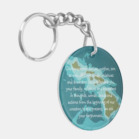 Hawaiiaans gebed sleutelhanger (Voorkant Links)