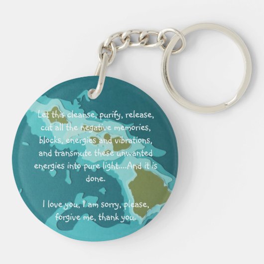 Hawaiiaans gebed sleutelhanger (Achterkant)