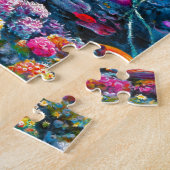 Hawaiiaans groen Zee schilder tropisch visrif Legpuzzel (Zijkant)