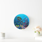 Hawaiiaans groen Zee schilder tropisch visrif Ronde Klok (Huis)