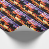 Hawaiiaans kerstinpakpapier cadeaupapier (Hoek)