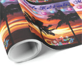 Hawaiiaans kerstinpakpapier cadeaupapier (Rol Hoek)