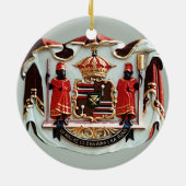 Hawaiiaans nationaal wapenschild keramisch ornament (Achterkant)
