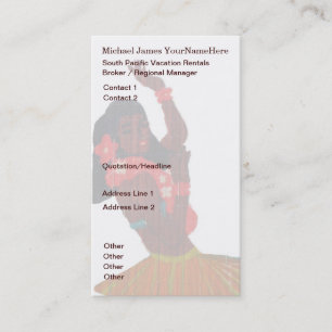 Hawaiiaans onroerend goed in de zuidelijke Stille  Visitekaartje