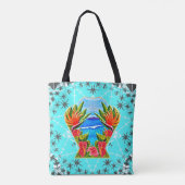Hawaiiaans paradijs twee keer tote bag (Achterkant)