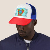 Hawaiiaans paradijs twee keer trucker pet (In situ)