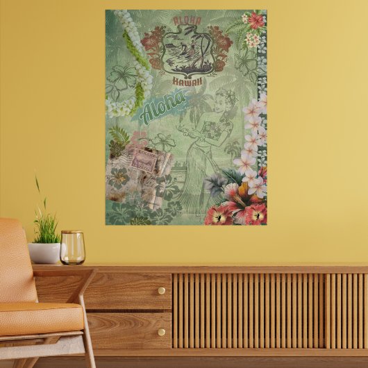  Hawaiiaans plakboek Aloha Hula Poster (Woonkamer 2)