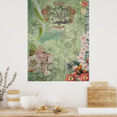 Hawaiiaans plakboek Aloha Hula Poster (Keuken)