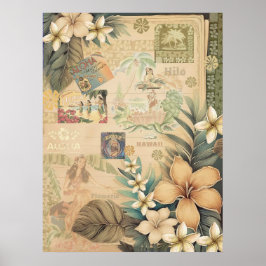  Hawaiiaans plakboek Hilo Hula Poster