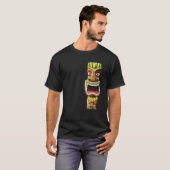 Hawaiiaans Polynesisch Tiki Beeld T-shirt (Voorkant volledig)