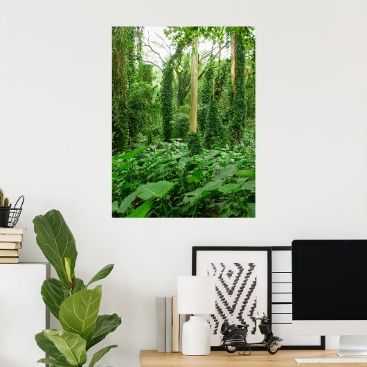 Hawaiiaans regenwoud poster (Thuiskantoor)
