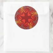 Hawaiiaans Rode Kruis Ronde Sticker (Tas)