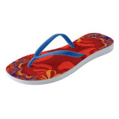 Hawaiiaans Rode Kruis Teenslippers (Schuin)
