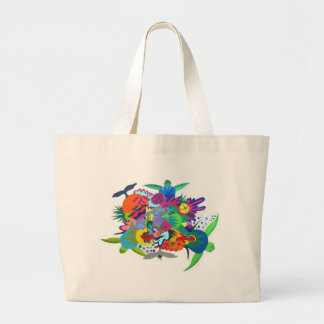 Hawaiiaans schildpad grote tote bag