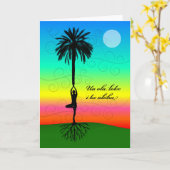 Hawaiiaans spreekwoord: Liefde geeft leven binneni Kaart (Gele Bloem)