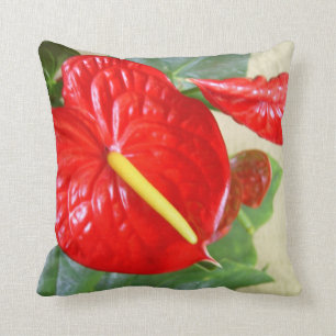 Hawaiiaans Stijlvol Anthurium Sierkussen
