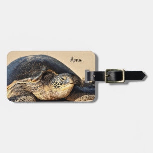 Hawaiiaans Zee Turtle Bagagelabel