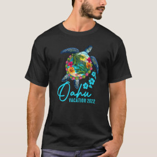Hawaiiaans Zee Turtle Oahu Matching Family Vacking T-shirt
