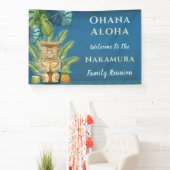 Hawaiiaanse Aloha Luau Familiereünie Spandoek (Insitu)
