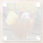 Hawaiiaanse anananas en Drink Onderzetter (Achterkant)