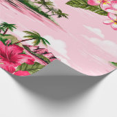  Hawaiiaanse barkdoek ontworpen door tropische eil Cadeaupapier (Hoek)