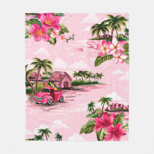  Hawaiiaanse barkdoek ontworpen door tropische eil Fleece Deken