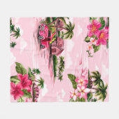  Hawaiiaanse barkdoek ontworpen door tropische eil Fleece Deken (Voorkant (Horizontaal))