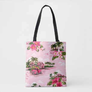 Hawaiiaanse barkdoek ontworpen door tropische eil Tote Bag