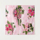  Hawaiiaanse barkdoek ontworpen door tropische eil Wandkleed (Voorkant (horizontaal))