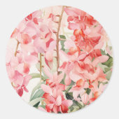 Hawaiiaanse bloementrapsgewijze orchideeën Ronde Sticker (Voorkant)