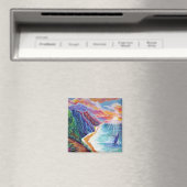 Hawaiiaanse bultrug en Na Pali van Kauai Magneet (Insitu (Vaatwasser))