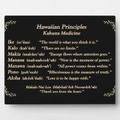 Hawaiiaanse citaten fotoplaat (Voorkant)