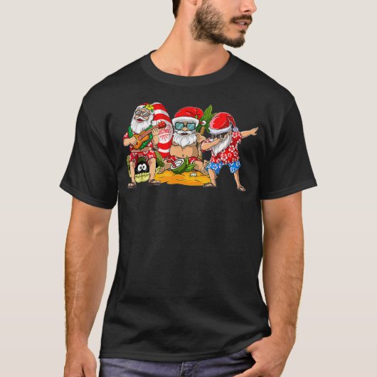 Hawaiiaanse drie genomineerde kerst in juli zomer t-shirt (Voorkant)