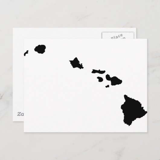Hawaiiaanse eilanden briefkaart (Voorkant / Achterkant)