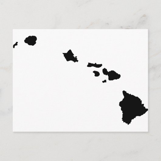 Hawaiiaanse eilanden briefkaart (Voorkant)