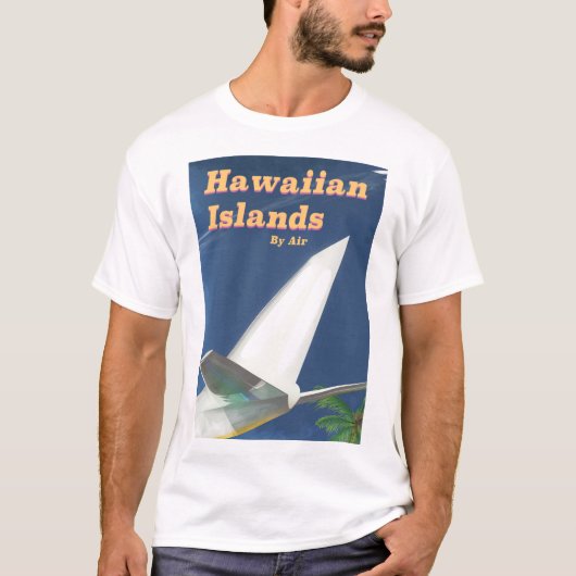 Hawaiiaanse eilanden commercieel reisposter t-shirt (Voorkant)