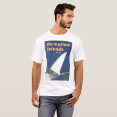 Hawaiiaanse eilanden commercieel reisposter t-shirt (Voorkant volledig)